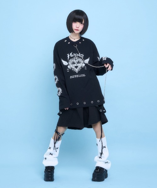 Hauls　ご主人様リードBIGロンTEE　ホワイト ご主人様リードBIGロンTEE | Hauls