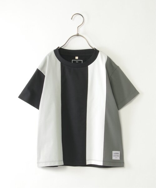 ikka(イッカ)の「【接触冷感/吸水速乾】マルチファンクション縦切り替えTシャツ(120~160cm)【UVカット/親子コーデ】(Tシャツ/カットソー・キッズ・ブラック/ホワイト・150/140/130/160/120)」の7枚目の写真