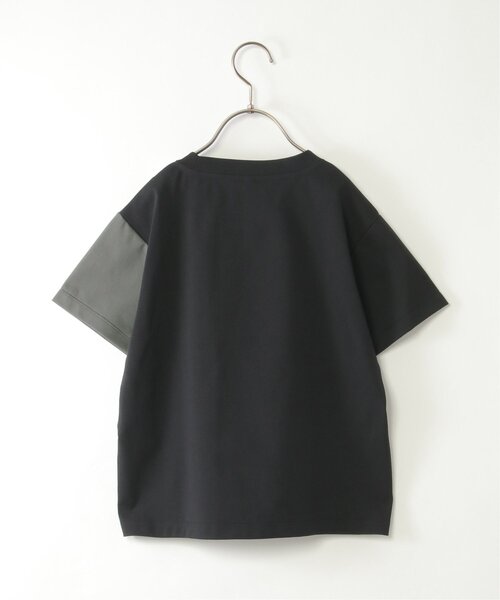 ikka(イッカ)の「【接触冷感/吸水速乾】マルチファンクション縦切り替えTシャツ(120~160cm)【UVカット/親子コーデ】(Tシャツ/カットソー・キッズ・ブラック/ホワイト・150/140/130/160/120)」の8枚目の写真