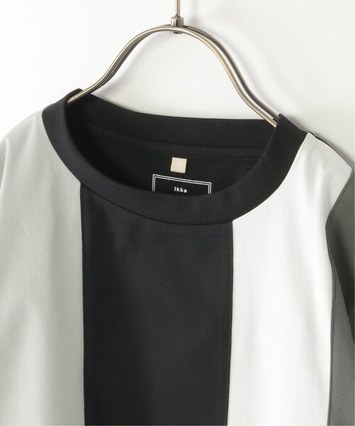 ikka(イッカ)の「【接触冷感/吸水速乾】マルチファンクション縦切り替えTシャツ(120~160cm)【UVカット/親子コーデ】(Tシャツ/カットソー・キッズ・ブラック/ホワイト・150/140/130/160/120)」の11枚目の写真