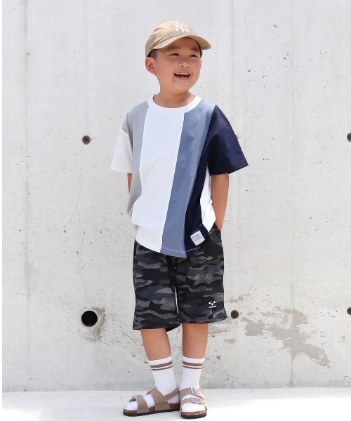 ikka(イッカ)の「【接触冷感/吸水速乾】マルチファンクション縦切り替えTシャツ(120~160cm)【UVカット/親子コーデ】(Tシャツ/カットソー・キッズ・ブラック/ホワイト・150/140/130/160/120)」の6枚目の写真