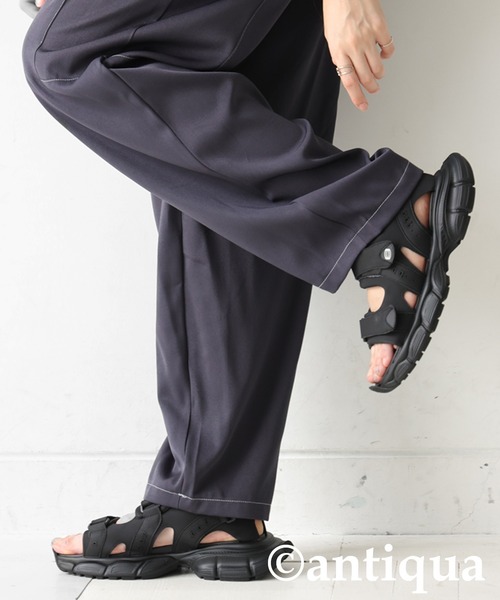 antiqua（アンティカ）の「ホワイトステッチカーゴパンツ（カーゴパンツ・レディース・ブラック/ブルー系その他・LARGE/MEDIUM）」の16枚目の写真