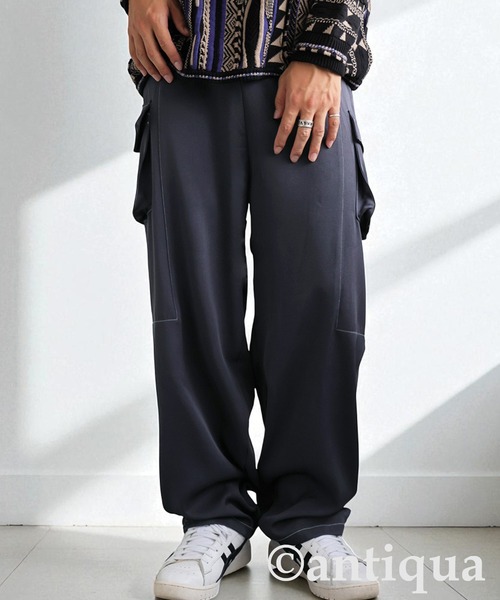 antiqua（アンティカ）の「ホワイトステッチカーゴパンツ（カーゴパンツ・レディース・ブラック/ブルー系その他・LARGE/MEDIUM）」の21枚目の写真