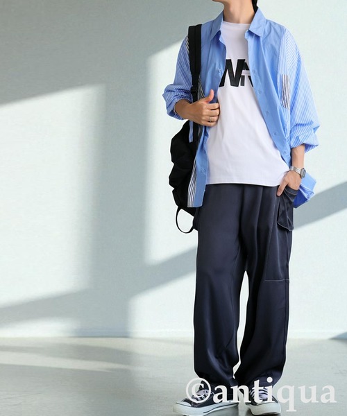 antiqua（アンティカ）の「ホワイトステッチカーゴパンツ（カーゴパンツ・レディース・ブラック/ブルー系その他・LARGE/MEDIUM）」の18枚目の写真