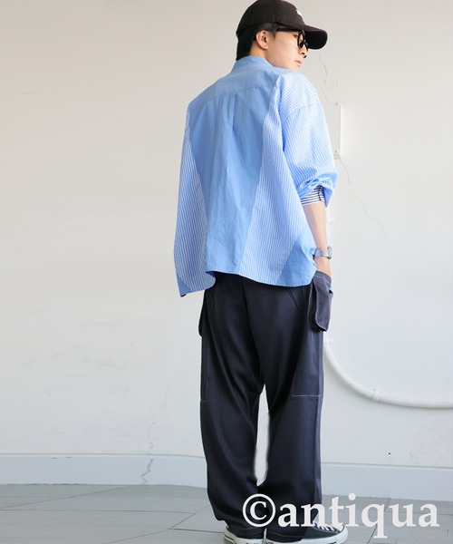 antiqua（アンティカ）の「ホワイトステッチカーゴパンツ（カーゴパンツ・レディース・ブラック/ブルー系その他・LARGE/MEDIUM）」の19枚目の写真