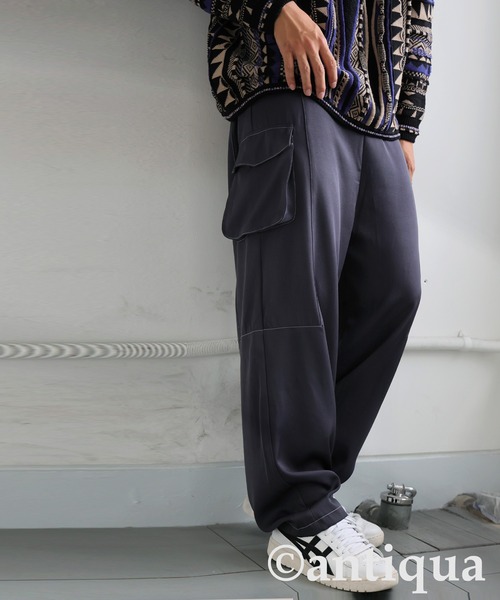 antiqua（アンティカ）の「ホワイトステッチカーゴパンツ（カーゴパンツ・レディース・ブラック/ブルー系その他・LARGE/MEDIUM）」の22枚目の写真