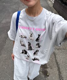 SOUNDSGOOOOD | 【SG】パウダー加工プリント&刺繍TEE(Tシャツ/カットソー)