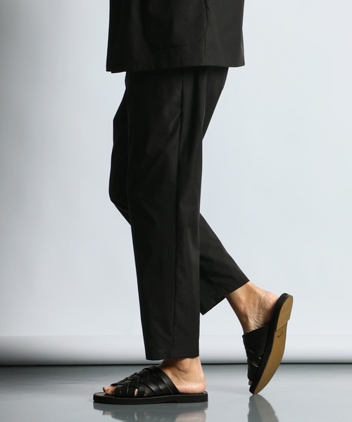 The DUFFER of ST.GEORGE（ザダファーオブセントジョージ）の「SETUP EASY SLACKS：セットアップ イージースラックス（スラックス・メンズ・ブラック・MEDIUM/LARGE/X-LARGE）」の4枚目の写真