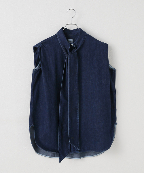 BOWTE(バウト)の「BOWTE バウト BOETIE BLOUSE 25101006(シャツ/ブラウス・レディース・ライトブルー・FREE)」の1枚目の写真