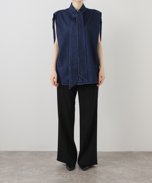 BOWTE(バウト)の「BOWTE バウト BOETIE BLOUSE 25101006(シャツ/ブラウス・レディース・ライトブルー・FREE)」の9枚目の写真