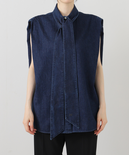BOWTE(バウト)の「BOWTE バウト BOETIE BLOUSE 25101006(シャツ/ブラウス・レディース・ライトブルー・FREE)」の8枚目の写真