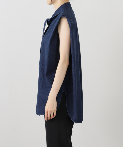 BOWTE(バウト)の「BOWTE バウト BOETIE BLOUSE 25101006(シャツ/ブラウス・レディース・ライトブルー・FREE)」の7枚目の写真