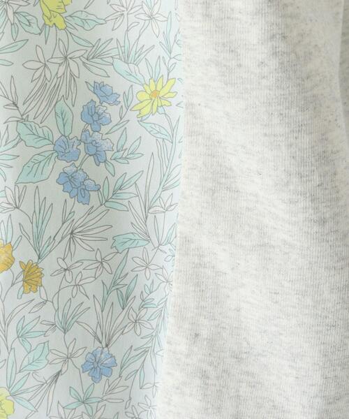 one'sterrace(ワンズテラス)の「花柄プリントコンビフレンチスリーブプルオーバー(Tシャツ/カットソー・レディース・ライトグレー系8/アイボリー系8/ネイビー系5・02)」の12枚目の写真