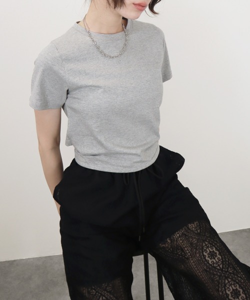 セール】【ZOZO限定】サイドリボンT／side ribbonT 半袖 カットソー