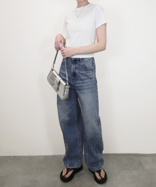 Reurie'(レウリィ)の「【ZOZO限定】サイドリボンT/side ribbonT 半袖 カットソー ホワイト グレー ブラック リボン 大人カジュアル シンプル 夏トップス(Tシャツ/カットソー・レディース・ブラック/グレー/ホワイト・FREE)」の22枚目の写真