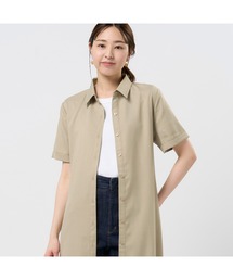 TOKYO SHIRTS | 麻調合繊 シャツワンピース 五分袖(シャツ/ブラウス)