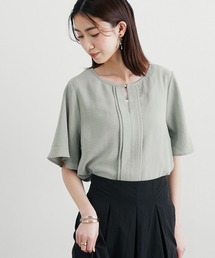 slattgir | 高身長　ピンタックブラウス（トールサイズ）(シャツ/ブラウス)