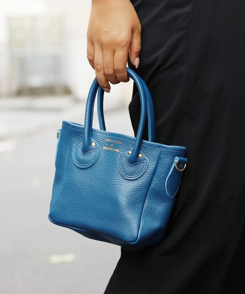 YOUNG & OLSEN/ヤングアンドオルセン EMBOSSED LEATHER D TOTE XS ハンドバック ミニバッグ