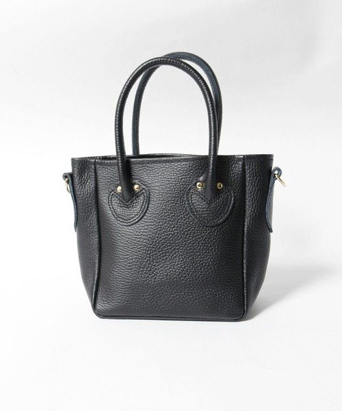 YOUNG&OLSEN The DRYGOODS STORE（ヤングアンドオルセン）の「YOUNG & OLSEN/ヤングアンドオルセン EMBOSSED LEATHER D TOTE XS ハンドバック ミニバッグ（ショルダーバッグ・レディース・ブルー/シャンパン・FREE）」の11枚目の写真