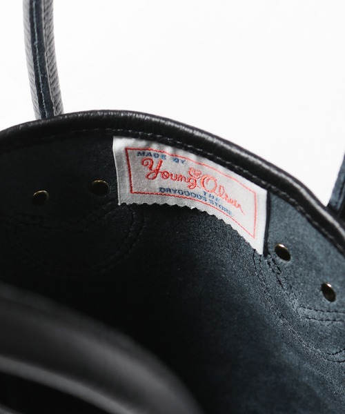 YOUNG&OLSEN The DRYGOODS STORE（ヤングアンドオルセン）の「YOUNG & OLSEN/ヤングアンドオルセン EMBOSSED LEATHER D TOTE XS ハンドバック ミニバッグ（ショルダーバッグ・レディース・ブルー/シャンパン・FREE）」の9枚目の写真