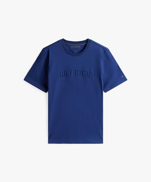 TOMMY HILFIGER(トミーヒルフィガー)の「ヒルフィガーアーチエンボスTシャツ(Tシャツ/カットソー・メンズ・ネイビー/グレー・LARGE/MEDIUM/SMALL/X-LARGE)」の6枚目の写真
