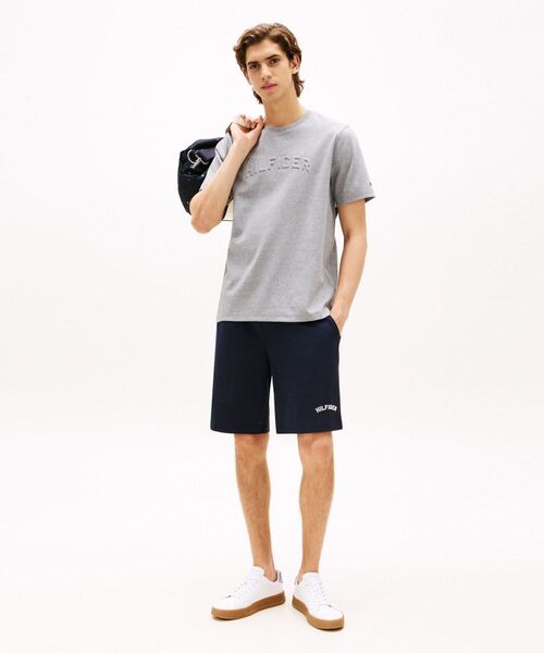 TOMMY HILFIGER(トミーヒルフィガー)の「ヒルフィガーアーチエンボスTシャツ(Tシャツ/カットソー・メンズ・ネイビー/グレー・LARGE/MEDIUM/SMALL/X-LARGE)」の8枚目の写真
