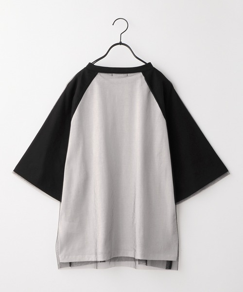 nui nullu(ヌイヌル)の「【nui nullu】チュールレイヤード ラグラン ワンポイントロゴ 半袖Tシャツ(Tシャツ/カットソー・レディース・ブラック系/ホワイト系/レッド系・FREE)」の20枚目の写真