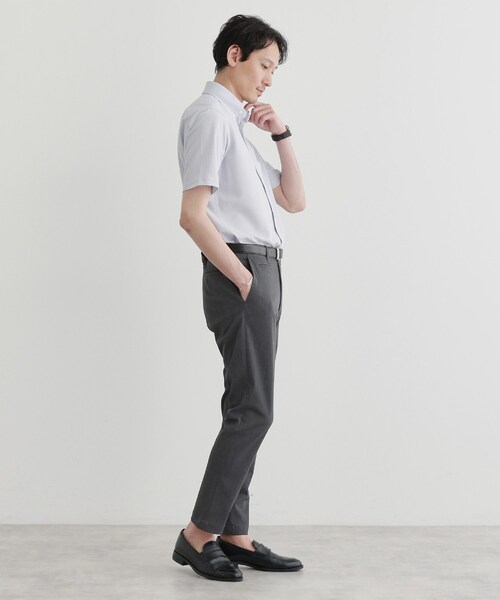 TAKEO KIKUCHI（タケオキクチ）の「【LIMITED】ワンダーシェイプ 360°ストレッチ テーパードスキニーパンツ（スラックス・メンズ・ブラック/カーキ/チャコールグレー/ネイビー/ライトグレー・01/02/03/04/05）」の14枚目の写真