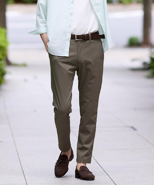 TAKEO KIKUCHI（タケオキクチ）の「【LIMITED】ワンダーシェイプ 360°ストレッチ テーパードスキニーパンツ（スラックス・メンズ・ブラック/カーキ/チャコールグレー/ネイビー/ライトグレー・01/02/03/04/05）」の4枚目の写真