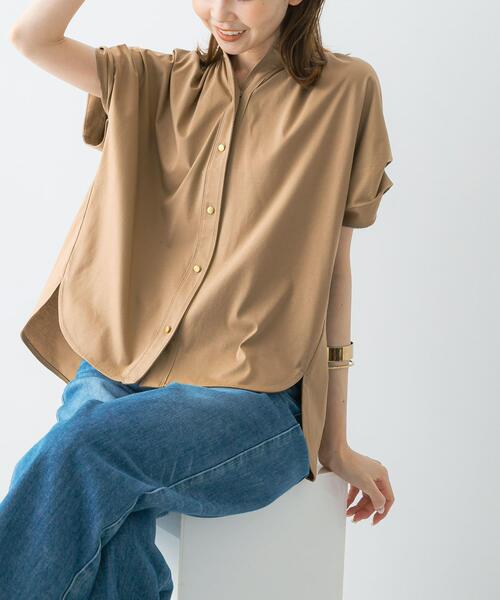 URBAN RESEARCH ROSSO WOMEN（アーバンリサーチ　ロッソ）の「汗染防止デザインカットブラウス（シャツ/ブラウス・レディース・オフホワイト/ミント/ネイビー/ベージュ・FREE）」の3枚目の写真