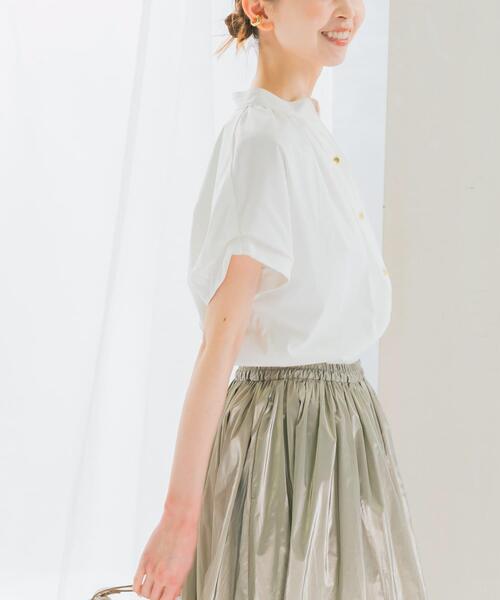 URBAN RESEARCH ROSSO WOMEN（アーバンリサーチ　ロッソ）の「汗染防止デザインカットブラウス（シャツ/ブラウス・レディース・オフホワイト/ミント/ネイビー/ベージュ・FREE）」の2枚目の写真