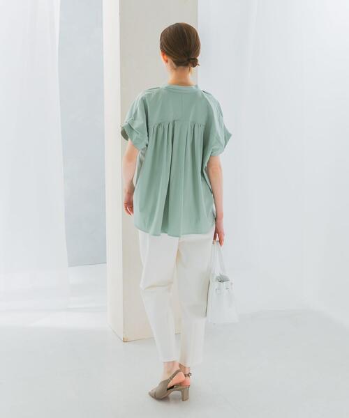 URBAN RESEARCH ROSSO WOMEN（アーバンリサーチ　ロッソ）の「汗染防止デザインカットブラウス（シャツ/ブラウス・レディース・オフホワイト/ミント/ネイビー/ベージュ・FREE）」の22枚目の写真