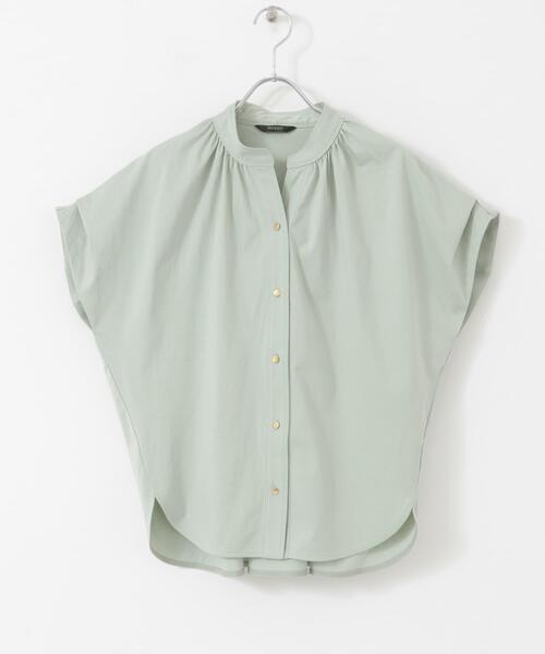 URBAN RESEARCH ROSSO WOMEN（アーバンリサーチ　ロッソ）の「汗染防止デザインカットブラウス（シャツ/ブラウス・レディース・オフホワイト/ミント/ネイビー/ベージュ・FREE）」の20枚目の写真