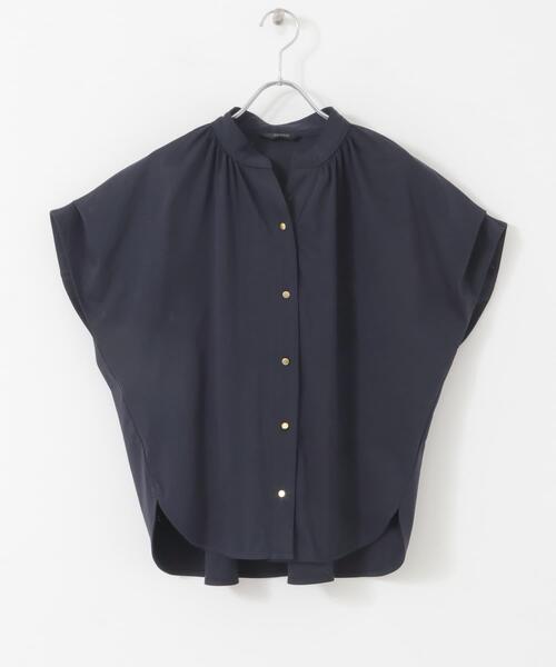 URBAN RESEARCH ROSSO WOMEN（アーバンリサーチ　ロッソ）の「汗染防止デザインカットブラウス（シャツ/ブラウス・レディース・オフホワイト/ミント/ネイビー/ベージュ・FREE）」の13枚目の写真