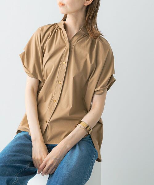 URBAN RESEARCH ROSSO WOMEN（アーバンリサーチ　ロッソ）の「汗染防止デザインカットブラウス（シャツ/ブラウス・レディース・オフホワイト/ミント/ネイビー/ベージュ・FREE）」の8枚目の写真