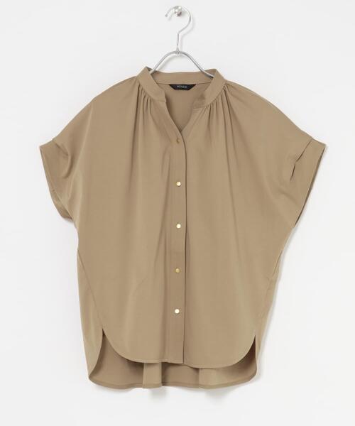 URBAN RESEARCH ROSSO WOMEN（アーバンリサーチ　ロッソ）の「汗染防止デザインカットブラウス（シャツ/ブラウス・レディース・オフホワイト/ミント/ネイビー/ベージュ・FREE）」の6枚目の写真