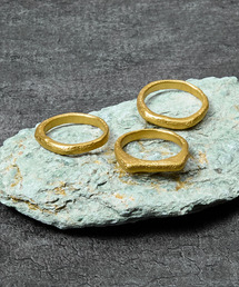 GILD ギルド / Warp top & curved top atypical set ring シルバー925エイティピカルセットリング / G251-RI05