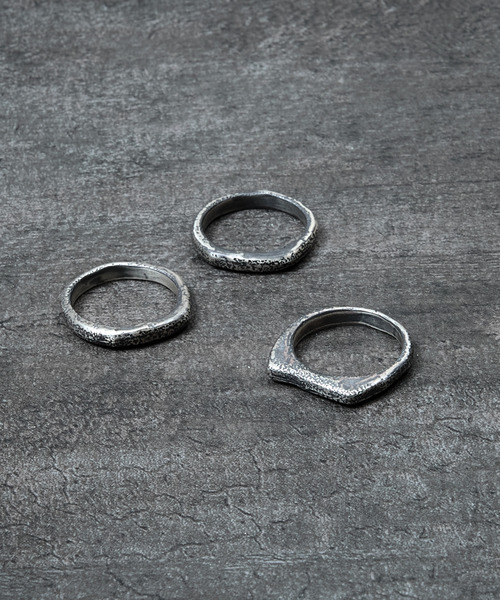 GILD(ギルド)の「GILD ギルド / Warp top & curved top atypical set ring シルバー925エイティピカルセットリング / G251-RI05(リング・メンズ・プラチナム/シルバー/ゴールド・21号/19号/17号/15号/13号/11号/9号/7号)」の7枚目の写真