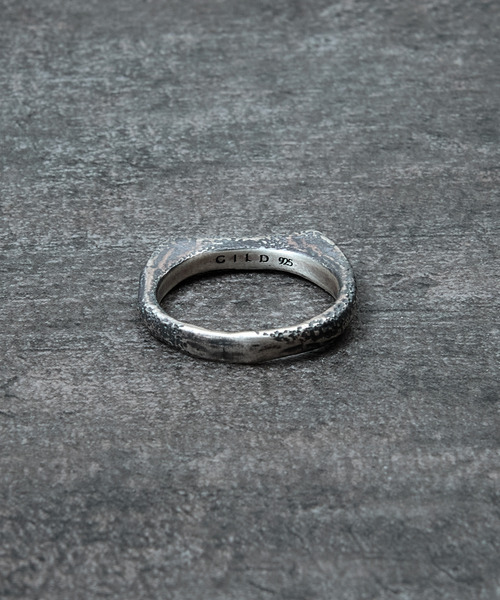 GILD(ギルド)の「GILD ギルド / Warp top & curved top atypical set ring シルバー925エイティピカルセットリング / G251-RI05(リング・メンズ・プラチナム/シルバー/ゴールド・21号/19号/17号/15号/13号/11号/9号/7号)」の10枚目の写真