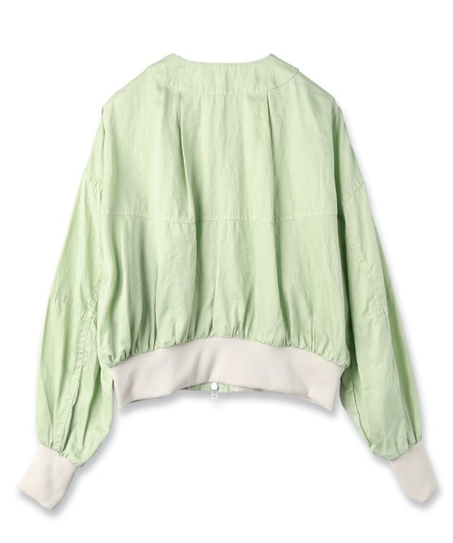 mintdesigns(ミントデザインズ)の「CRASH SATIN SHORT BLOUSON(ブルゾン・レディース・ブラック/ミント・ONESIZE)」の8枚目の写真