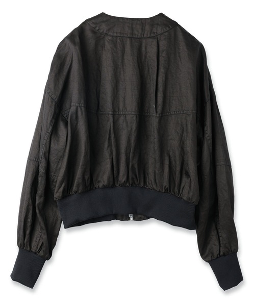 mintdesigns(ミントデザインズ)の「CRASH SATIN SHORT BLOUSON(ブルゾン・レディース・ブラック/ミント・ONESIZE)」の10枚目の写真