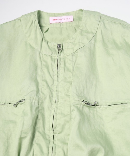 mintdesigns(ミントデザインズ)の「CRASH SATIN SHORT BLOUSON(ブルゾン・レディース・ブラック/ミント・ONESIZE)」の11枚目の写真