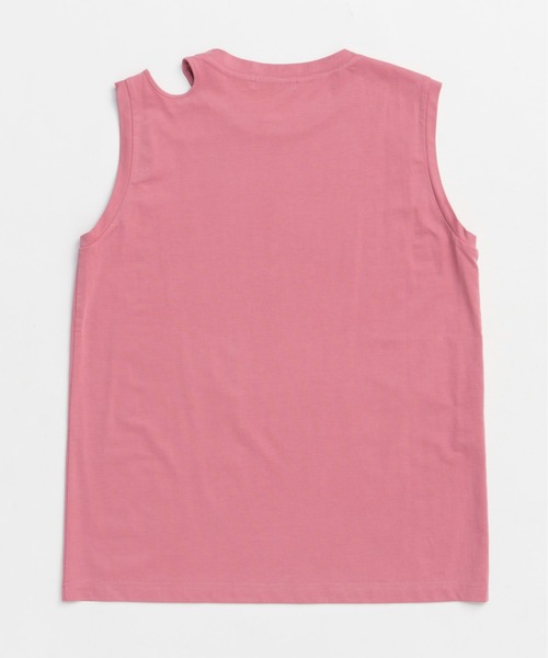 MAISON SPECIAL(メゾンスペシャル)の「Ribbon Bare Sleeveless TEE/リボンベアノースリーブTEE■セットアップ対応■(Tシャツ/カットソー・レディース・ホワイト/チャコールグレー/ピンク・FREE)」の21枚目の写真