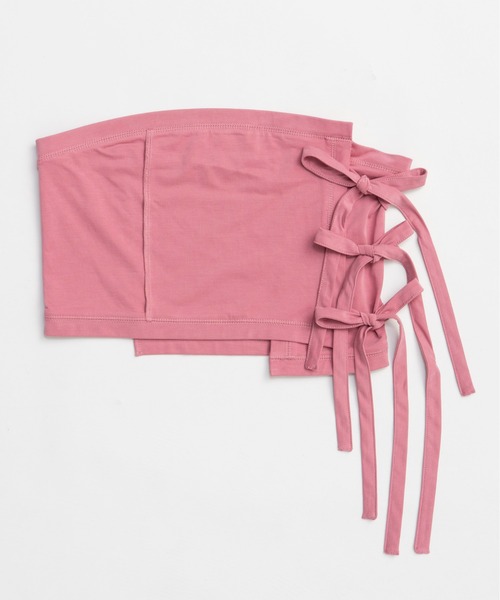 MAISON SPECIAL(メゾンスペシャル)の「Ribbon Bare Sleeveless TEE/リボンベアノースリーブTEE■セットアップ対応■(Tシャツ/カットソー・レディース・ホワイト/チャコールグレー/ピンク・FREE)」の19枚目の写真