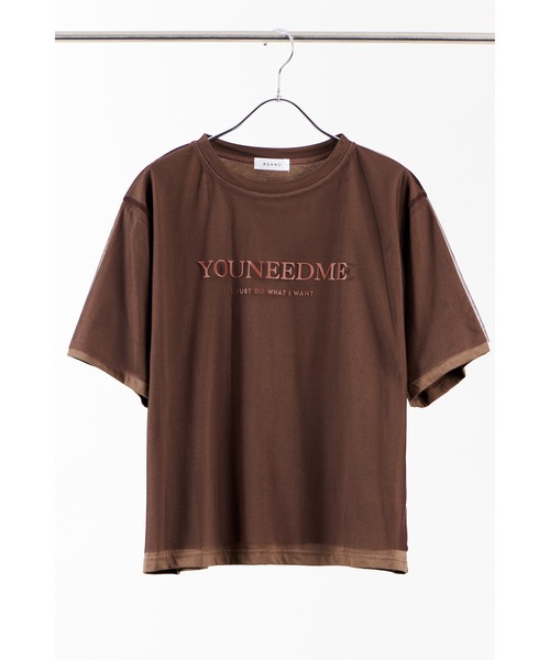 tシャツ 「 AGAWD / アガウド 」Sheer Logo Tee / シアーロゴTシャツ　 レディース メンズ AGAWD / アガウド 】Sheer Logo Tee / シアーロゴTシャツ ☆（T