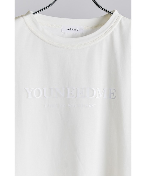 tシャツ 「 AGAWD / アガウド 」Sheer Logo Tee / シアーロゴTシャツ　 レディース メンズ AGAWD / アガウド 】Sheer Logo Tee / シアーロゴTシャツ ☆（T