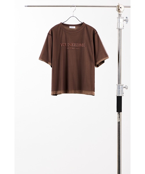 tシャツ 「 AGAWD / アガウド 」Sheer Logo Tee / シアーロゴTシャツ　 レディース メンズ AGAWD / アガウド 】Sheer Logo Tee / シアーロゴTシャツ ☆（T