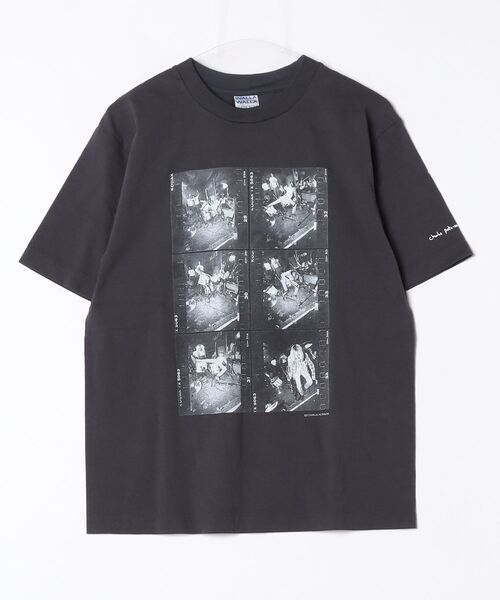 WALLA WALLA SPORT(ワラワラスポーツ)の「PRINTABLE TUBE TEE /CHARLES PETERSON - “DRUM CRASH” / プリンタブル チューブ ティー/ チャールズ ピーターソン - "ドラム クラッシュ”(Tシャツ/カットソー・メンズ・ホワイト/スミクロ・MEDIUM/LARGE/X-LARGE/SMALL/XX-LARGE)」の3枚目の写真