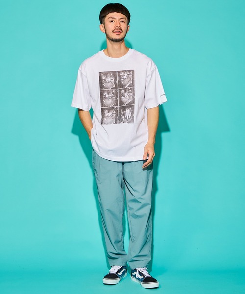 WALLA WALLA SPORT（ワラワラスポーツ）の「WALLA WALLA SPORT【ワラワラスポーツ】 - PRINTABLE  TUBE TEE /CHARLES PETERSON - “DRUM CRASH”（Tシャツ/カットソー・メンズ・ホワイト・MEDIUM/LARGE/X-LARGE）」の2枚目の写真