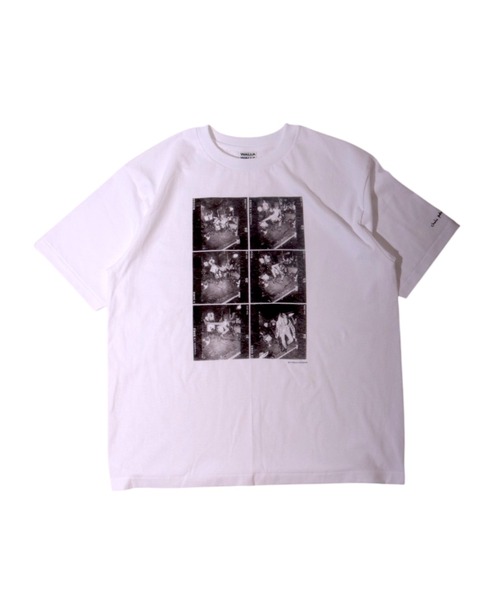WALLA WALLA SPORT（ワラワラスポーツ）の「WALLA WALLA SPORT【ワラワラスポーツ】 - PRINTABLE  TUBE TEE /CHARLES PETERSON - “DRUM CRASH”（Tシャツ/カットソー・メンズ・ホワイト・MEDIUM/LARGE/X-LARGE）」の8枚目の写真